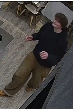 Individu suspect d'un incendie criminel